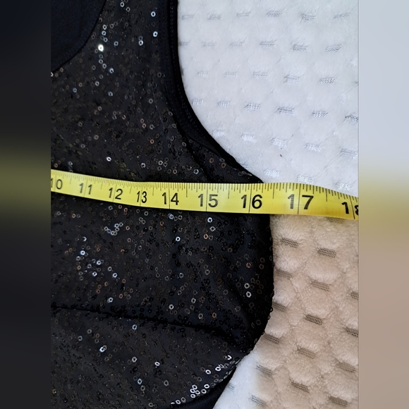 APT 9 Women Blause  Sequin Size M black - Picture 5 of 8